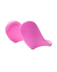 pink color Miss Careful ear covers on white background